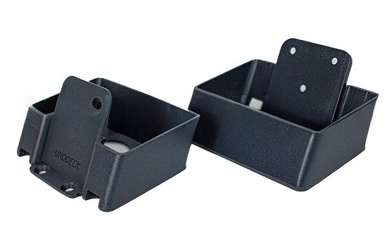 Крепления перил наклонное из алюминия GardenParkett Графит купить в Тосно