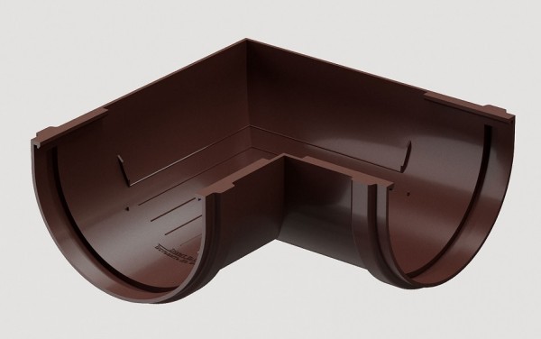 Угловой элемент 90˚ПВХ Docke STANDART Тёмно-коричневый купить в Тосно
