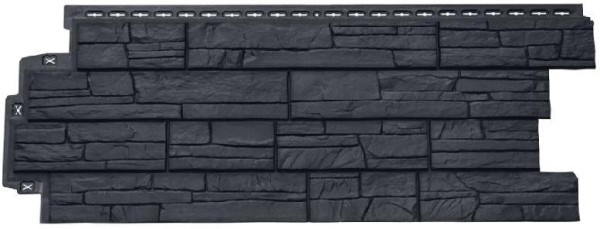 Фасадная панель Grand Line Сланец графит купить в Тосно