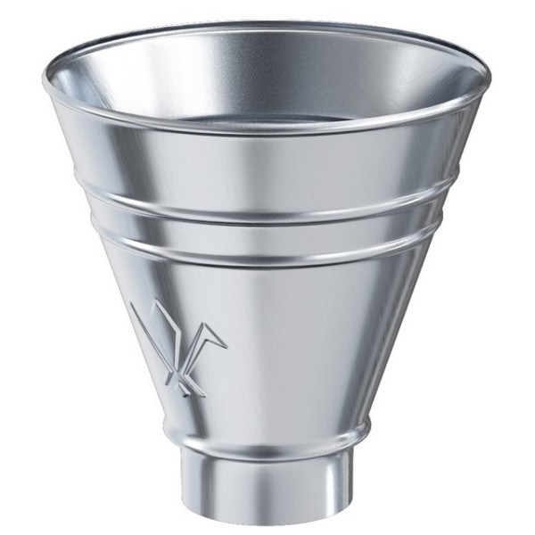 Водосток Aquasistem, Система 125x90 - Воронка водосборная круглая оцинковка купить в Тосно