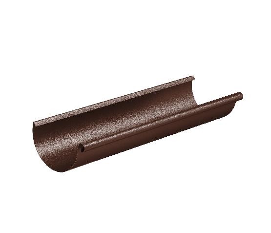Водосток Aquasistem, Система 150/100 - Желоб водосточный 3 метра RAL 8017 Коричневый matt купить в Тосно
