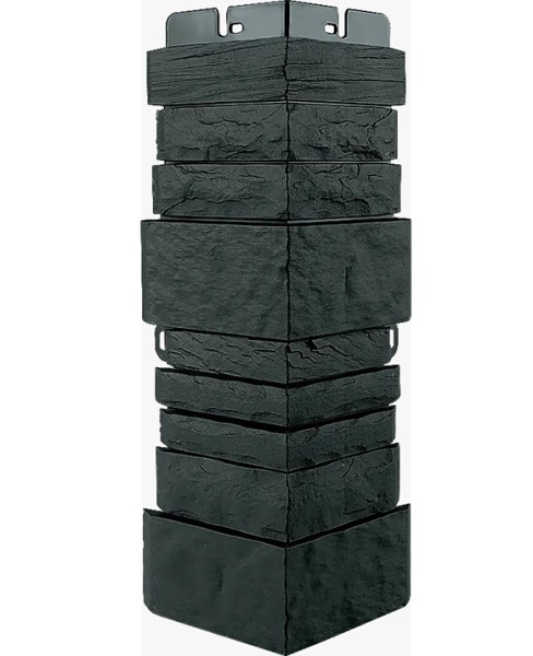 Угол наружный Альта-Профиль Скалистый камень ЭКО Графит купить в Тосно