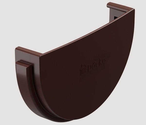 Заглушка желоба ПВХ Docke STANDART Тёмно-коричневый купить в Тосно