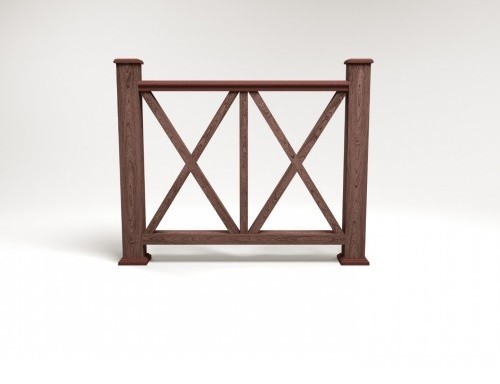 Ограждение из ДПК FG7 шоколад купить в Тосно