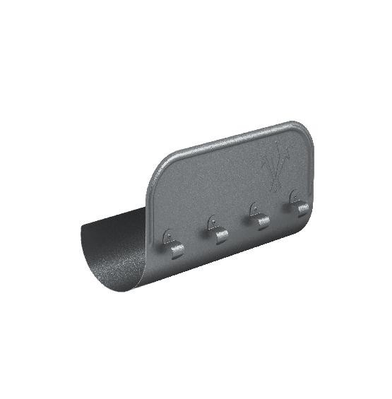 Водосток Aquasistem, Система 150/100 - Ограничитель перелива прямой RR 23 Маренго matt купить в Тосно