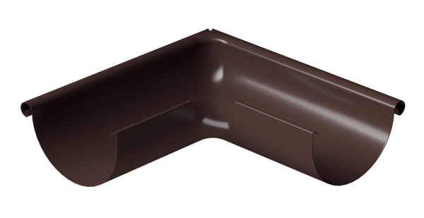 Угол внешний 90° D125 Döcke STAL PREMIUM Шоколад, (RAL 8019) купить в Тосно