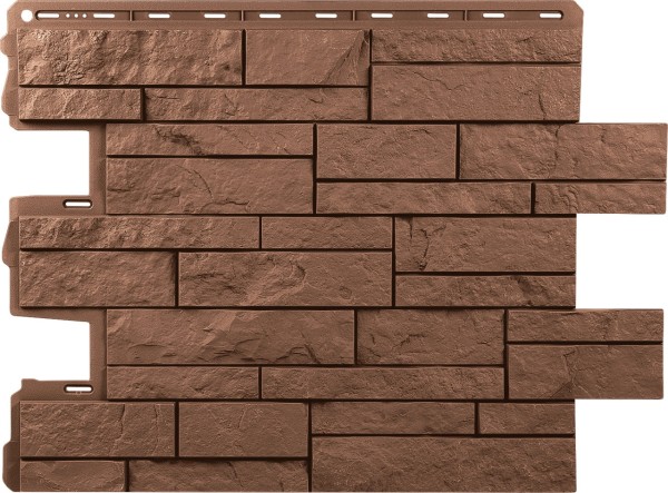 Фасадная панель Альта-Профиль Шотландия Терракотовый купить в Тосно