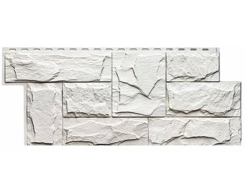 Фасадная панель T-Сайдинг-Гранит Леон Белый купить в Тосно