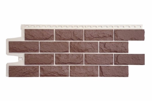 Фасадные панели Grand Line Колотый Камень Корица, Шов белый купить в Тосно