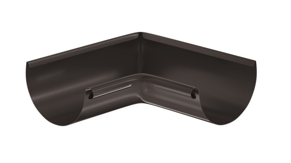 Водосток Aquasistem, система 125x90 - Угол желоба, внутренний 90° RR 32 Тёмно-Коричневый купить в Тосно
