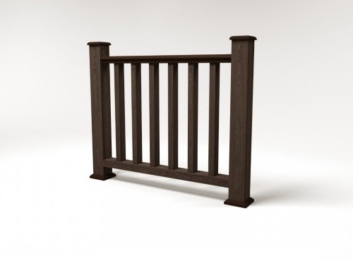 Ограждение из ДПК FG5 венге купить в Тосно