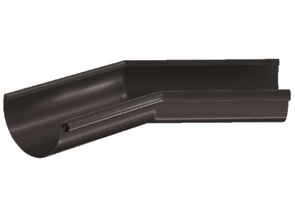 Водосток Aquasistem, система 125x90 - Угол желоба,внутренний 135° RR 32 Тёмно-Коричневый купить в Тосно