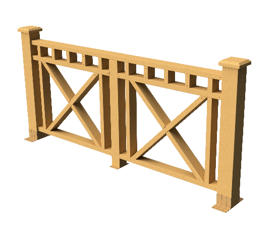 Ограждения декоративное ДПК GRINDERDECO Виктория песчаник купить в Тосно