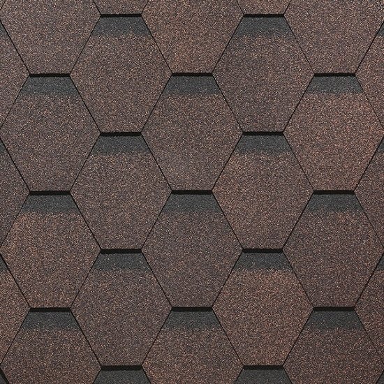 Гибкая черепица Docke, коллекция Сота – Коричневый купить в Тосно