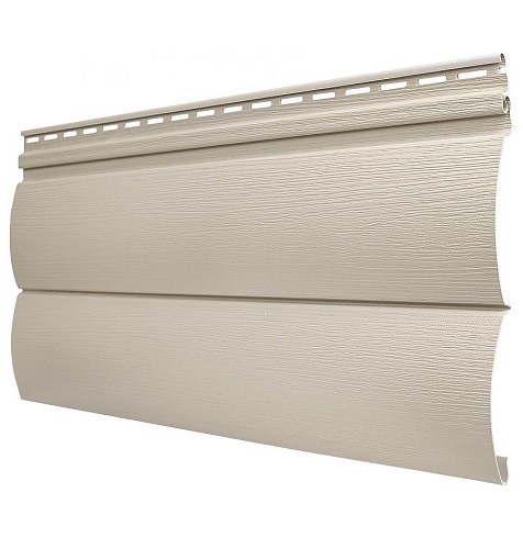 Виниловый сайдинг Tecos - Оцилиндрованный брус двойной (под бревно), Бежевый купить в Тосно