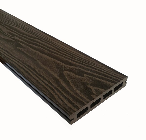 Террасная доска из ДПК Terrapol Смарт 3D Пустотелая с пазом Венге Соренто купить в Тосно