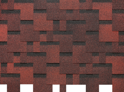 Гибкая черепица EURASIA Docke, Коллекция Лабиринт Красный