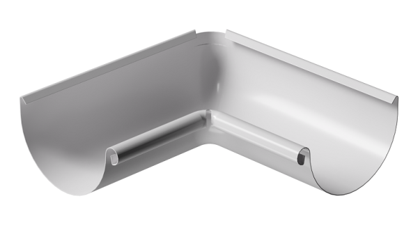 Угол внутренний 90° D125 Döcke STAL PREMIUM Пломбир, (RAL 9010) купить в Тосно