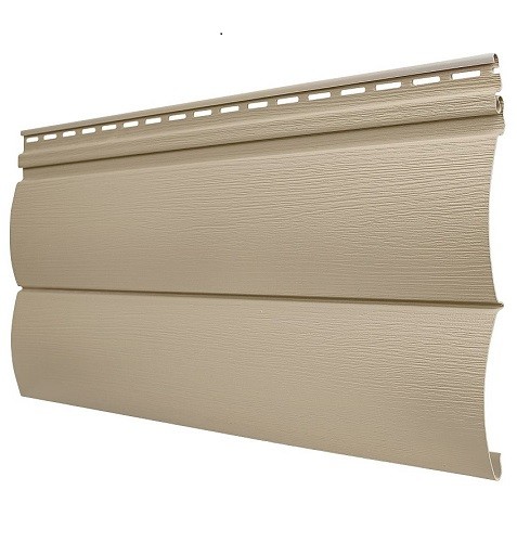 Виниловый сайдинг Tecos - Оцилиндрованный брус двойной (под бревно), Кофе с молоком купить в Тосно