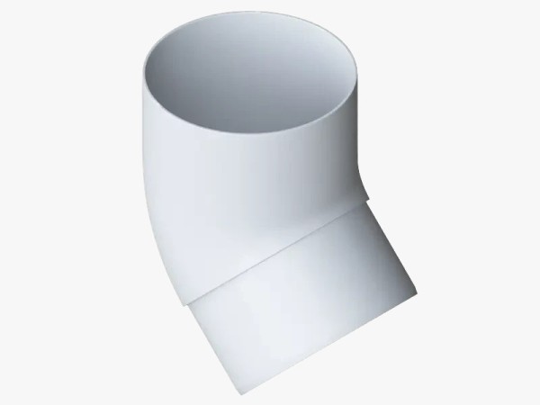 Водосток Альта-Профиль ПВХ – Колено 45 (белый) купить в Тосно