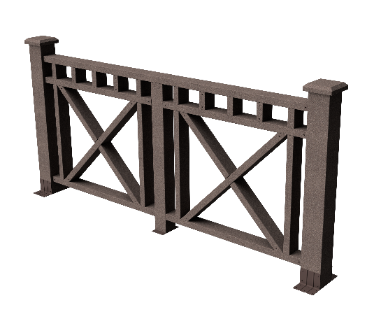 Ограждения декоративное ДПК GRINDERDECO Виктория венге купить в Тосно