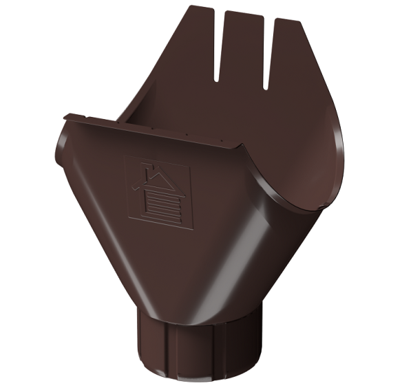 Воронка желоба D125 Döcke STAL PREMIUM Шоколад, (RAL 8019) купить в Тосно