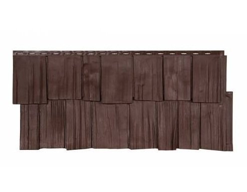 Фасадная панель T-Сайдинг-Щепа дуб ЭКО-1 Коричневый купить в Тосно