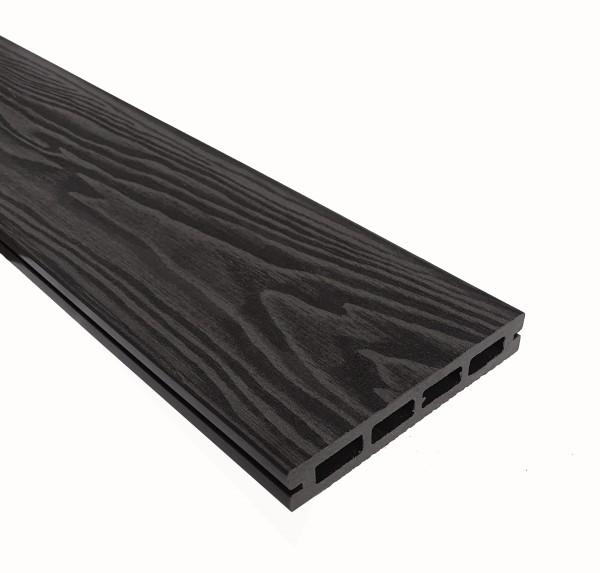 Террасная доска из ДПК Terrapol Смарт 3D Пустотелая с пазом Черное дерево купить в Тосно