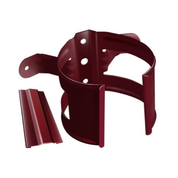 Водосток Grand Line 125x90 – Кронштейн трубы на дерево RAL 3005 купить в Тосно