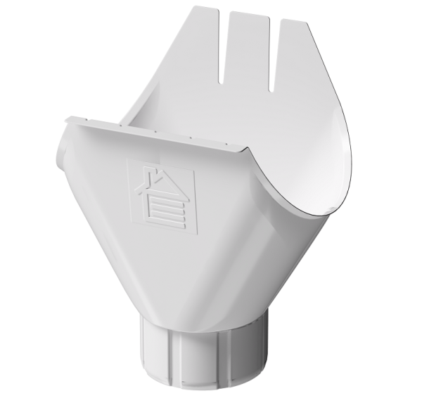 Воронка желоба D125 Döcke STAL PREMIUM Пломбир, (RAL 9010) купить в Тосно