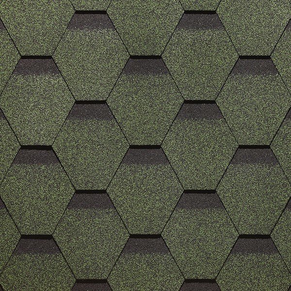 Гибкая черепица Docke, коллекция Сота – Зеленый купить в Тосно