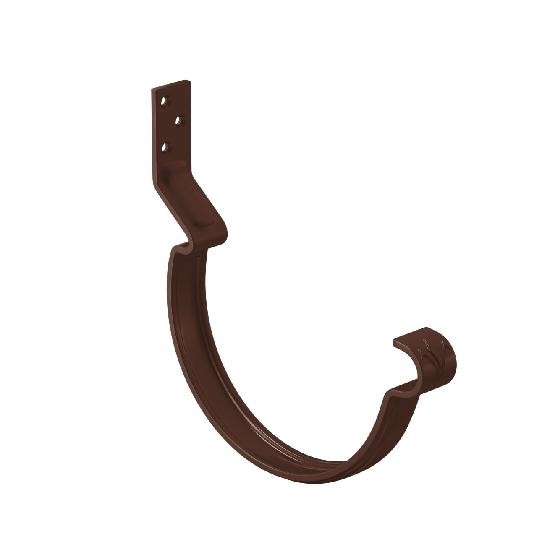 Водосток Aquasistem, система 150/100 - Крюк крепления желоба короткий RAL 8017 Коричневый купить в Тосно