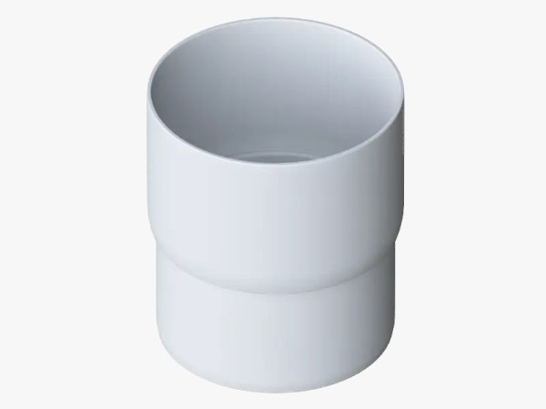 Водосток Альта-Профиль ПВХ – Муфта трубы водосточная (белый) купить в Тосно