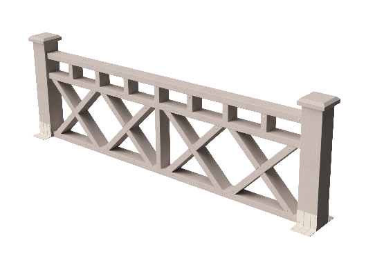 Ограждения декоративное ДПК GRINDERDECO Бэйли выбеленый дуб купить в Тосно