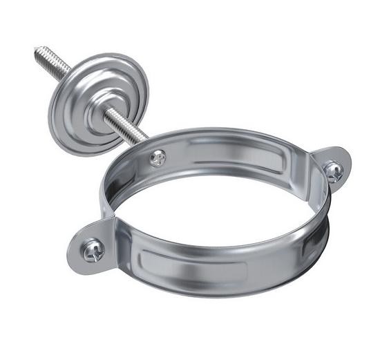 Водосток Aquasistem, Система 125x90 - Хомут для крепления трубы оцинковка купить в Тосно