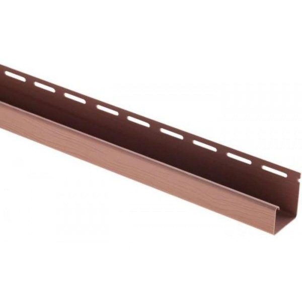 J-профиль Люкс Крашенный, T-15, ВН, Красно-коричневый купить в Тосно