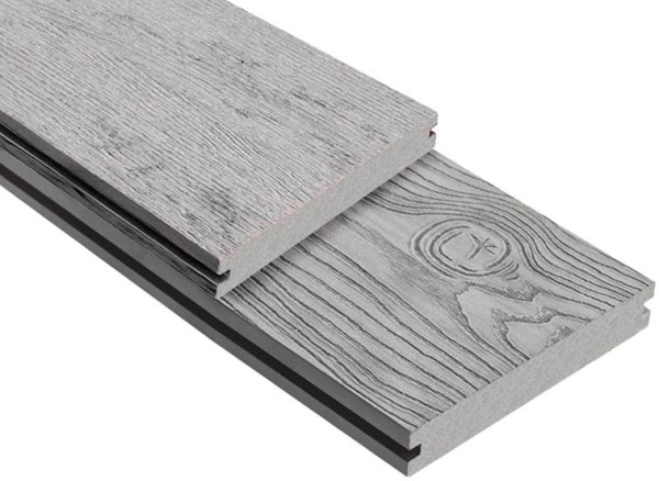 Террасная доска ДПК Outdoor 3D полнотелая STORM/OCEAN GREY серая микс купить в Тосно