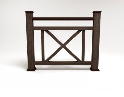 Ограждение из ДПК FG2 венге