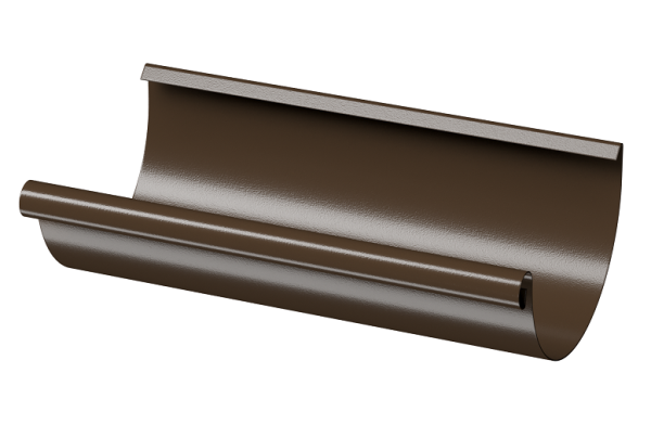 Желоб полукруглый D125 3 м Döcke STAL PREMIUM Каштан, (RAL 8017) купить в Тосно