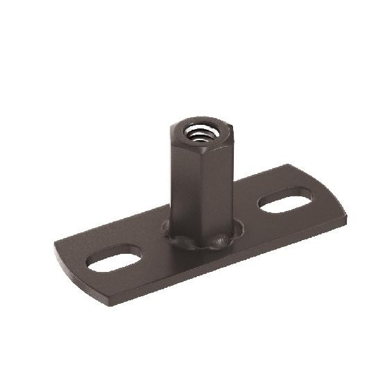 Водосток Aquasistem, система 150/100 - Держатель для хомута под метиз RR 32 Тёмно-Коричневый купить в Тосно