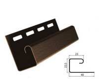 J-профиль, коричневый