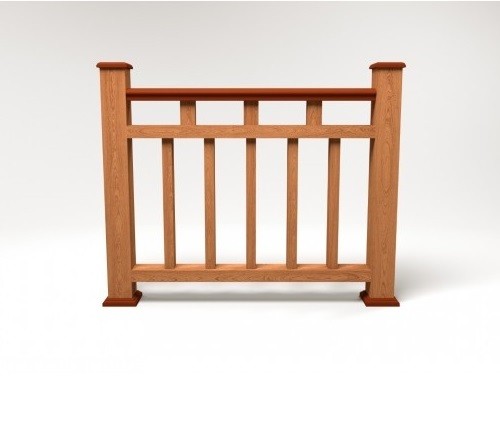 Ограждение из ДПК FG1 терракот купить в Тосно