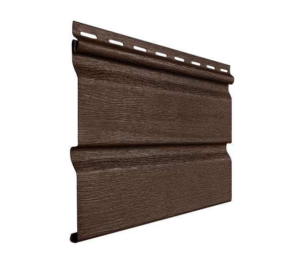 Виниловый сайдинг fineber - "стандарт", коричневый купить в Тосно