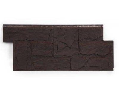 Фасадная панель T-Сайдинг-Гранит Леон ЭКО-2 Венге