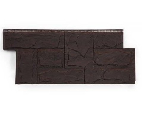 Фасадная панель T-Сайдинг-Гранит Леон ЭКО-2 Венге купить в Тосно