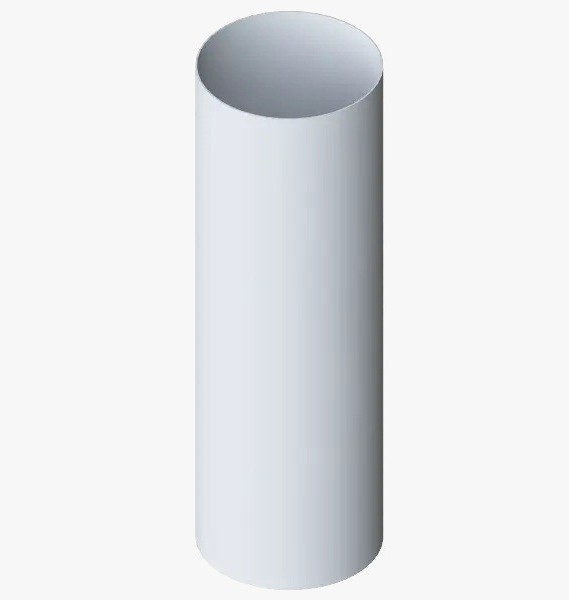 Водосток Альта-Профиль ПВХ – Труба водосточная 4м (белый) купить в Тосно