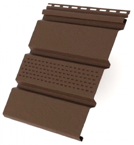 Софит с центральной перфорацией, коричневый купить в Тосно