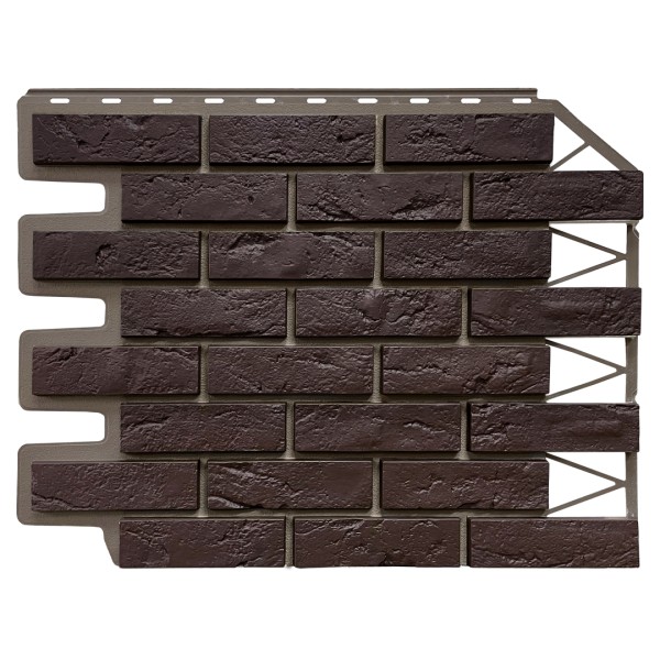 Фасадная панель FineBer, Кирпич Баварский, Темно коричневый купить в Тосно