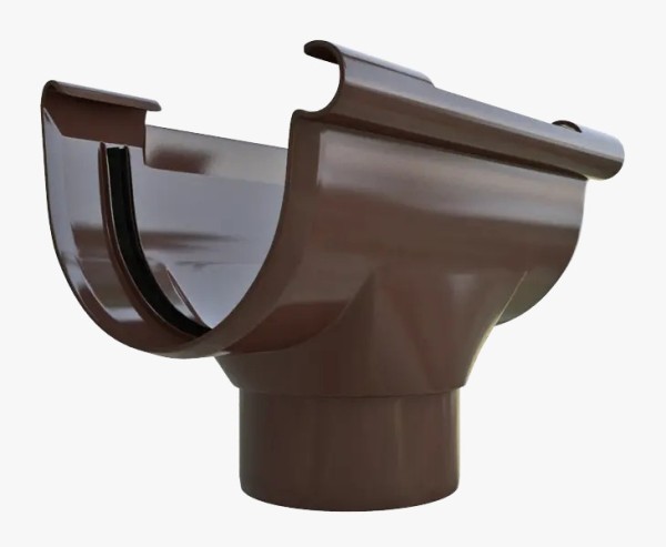 Водосток Альта-Профиль ПВХ – Воронка водосточная (коричневый) купить в Тосно
