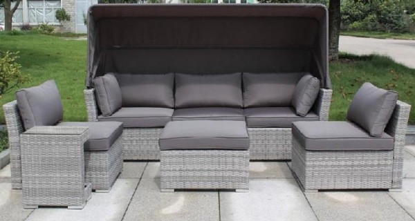 Диван-Трансформер AFINA плетеный из иск. ротанга AFM-320G Grey купить в Тосно